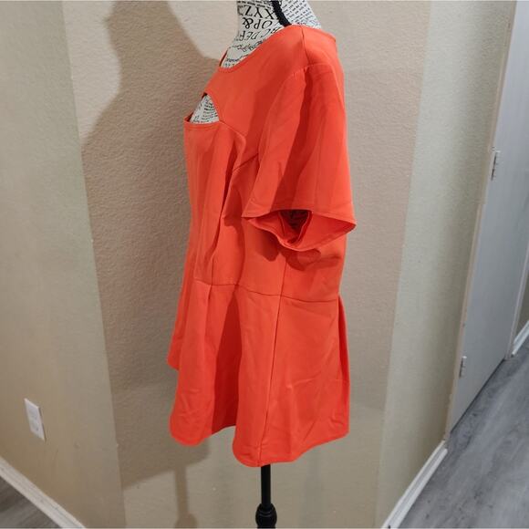 Lane Bryant peplum babydoll blouse plus‎ size 18 2X new!!! - Picture 3 of 7